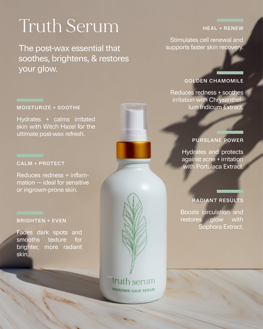 Pregnancy-safe waxing aftercare products — Truth Serum and Plain Jane Nourishing Oil by Just The Strip, gentle skincare for moms and beauty pros.