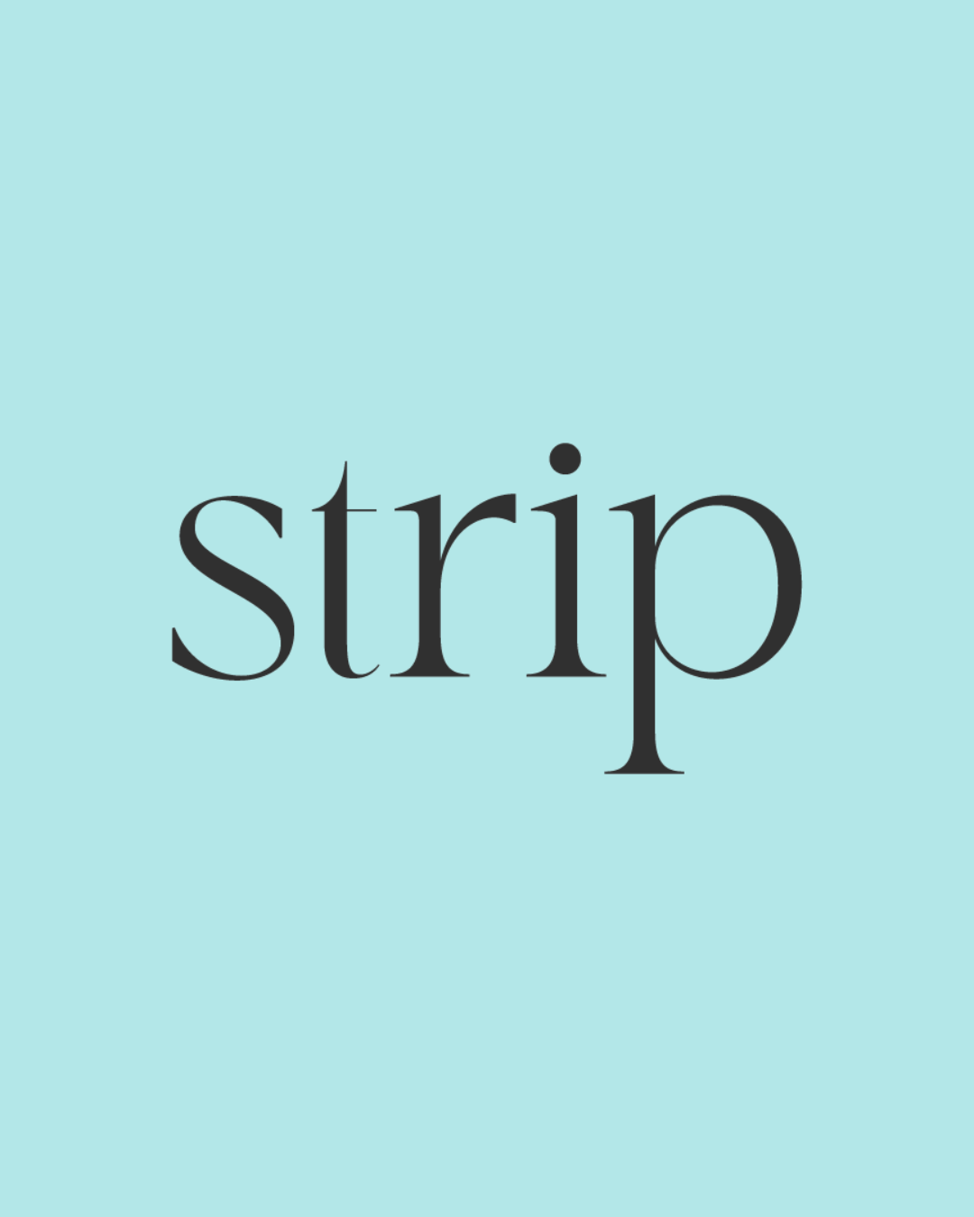 Just The Strip logo on a turquoise background, the cover image for the Brow Lamination Training Video